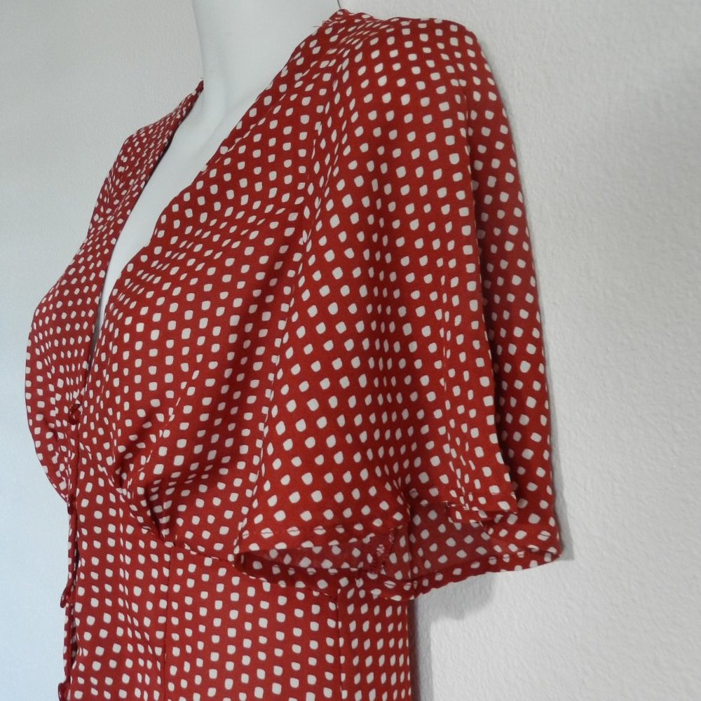 Superfoxx Button Down, Flutter Sleeve, Open Back,… - image 4
